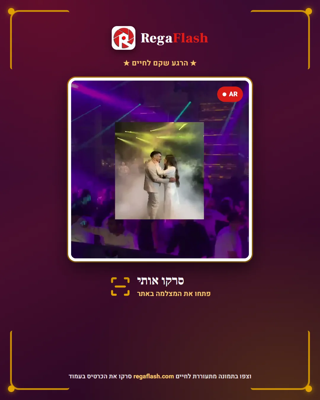 דוגמת כרטיס Rega Flash לסריקה